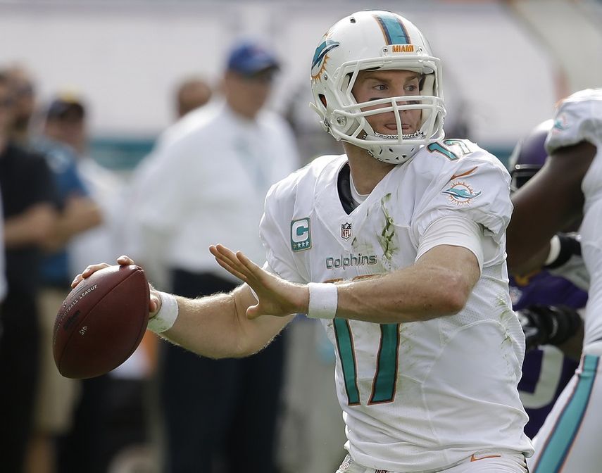 Tannehill fue fundamental en la victoria de Miami. (ARCHIVO)