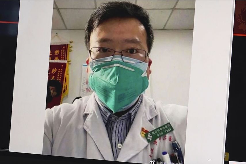 Foto del doctor Li Wenliang tomada de un selfie con video. El m&eacute;dico que tuvo problemas con las autoridades en China por hablar sin tapujos sobre el coronavirus falleci&oacute; a los 34 a&ntilde;os, probablemente por haber contraido el virus.&nbsp;