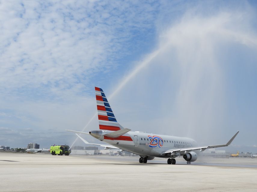 Parte el primer vuelo desde Miami a Caracas&nbsp;