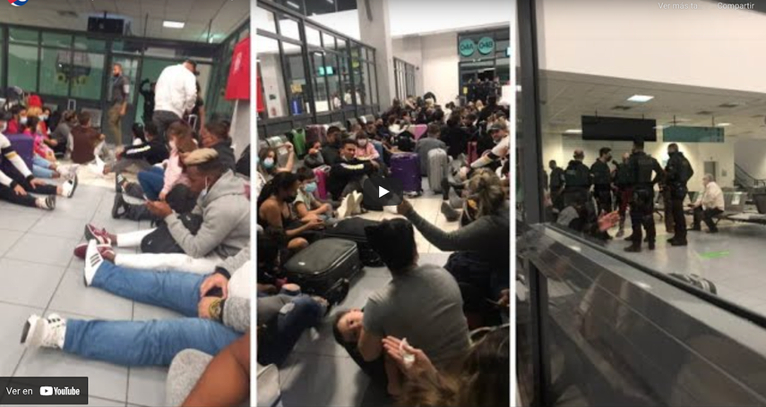 Muchos cubanos fueron desalojados de forma violenta del aeropuerto de Zacinto (isla griega ubicada en el mar Jónico) y conducidos a una estación de Policía para las verificaciones migratorias de rigor.
