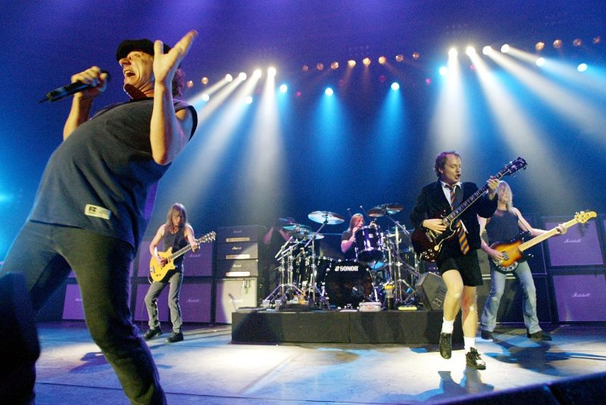 La banda de rock británica AC/DC. (AP). 