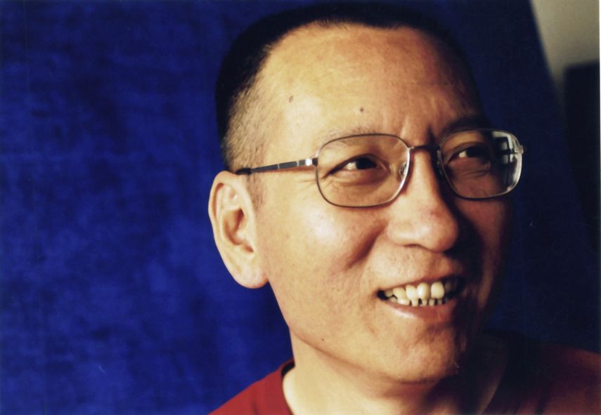 Foto de archivo del disidente chino y premio Nobel de la Paz Liu Xiaobo en Pekín (China).&nbsp;