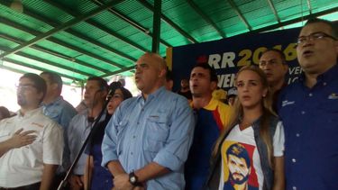 Los dirigentes de la Mesa de la Unidad Democrática fijaron posición antes los anuncios del Consejo Nacional Electoral (CNE) para la recolección del 20% de rúbricas