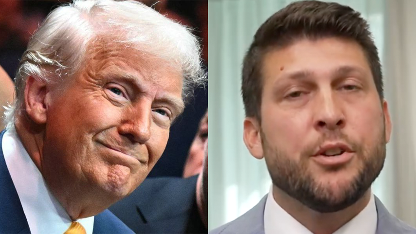 El presidente Donald Trump y el fiscal general de Florida, James Uthmeier.