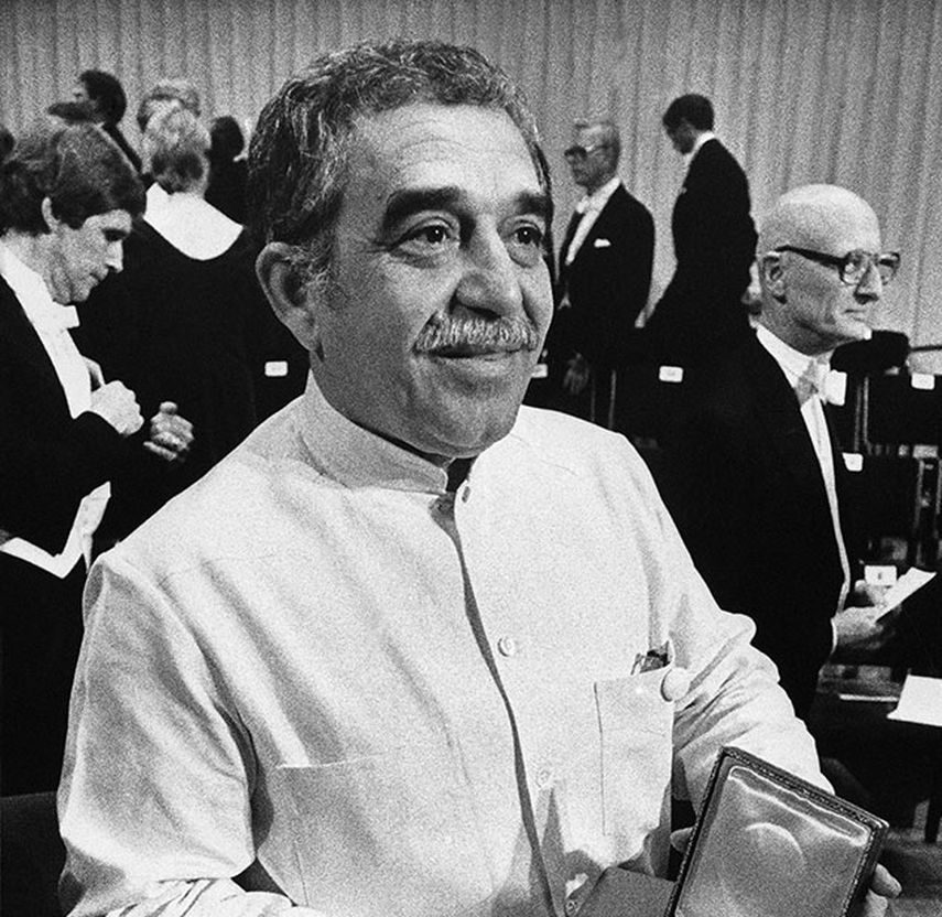 Gabriel García Márquez cuando recibió el premio Nobel de Literatura. (AP)