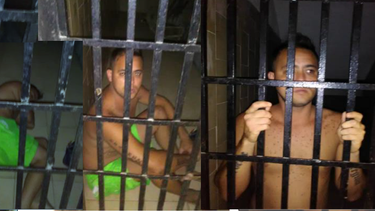 En las imágenes se observa al reportero gráfico, Jesús Medina Ezaine mientras estuvo en la celda de castigo “El Tigrito” en Ramo Verde. Medina ya no está detenido pero sigue con medidas cautelares.