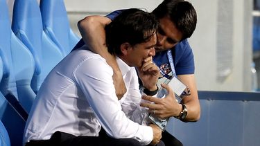 El entrenador croata rompió en llanto tras concretarse la clasificación a las semifinales.