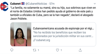 La cubanoamericana Alina López Miyares. 