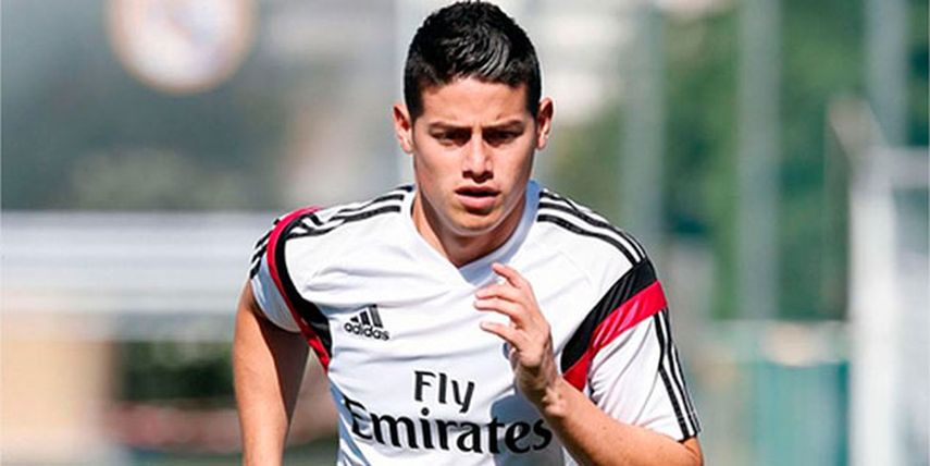 James hizo carrera continua en el entrenamiento del Real Madrid (EFE)