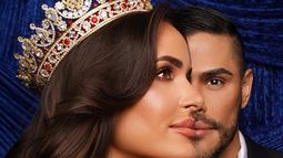 Marianela Ancheta, primera Miss Universe Cuba en 57 años, junto a Prince Julio César.