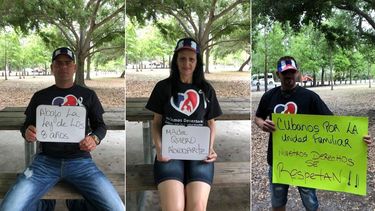 Mensajes de los médicos cubanos que reclaman el derecho de poder ver a sus familiares en Cuba.