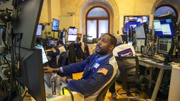 La actividad en la Bolsa de Valores de Nueva York. &nbsp;