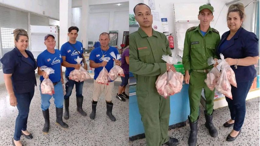 Bomberos arriesgan su vida en Cuba y reciben como premio un paquete de pollo