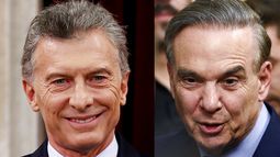 El presidente de Argentina, Mauricio Macri y el senador Migue Ángel Pichetto.&nbsp;