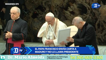 el papa francisco envia carta a maduro y no le llama presidente