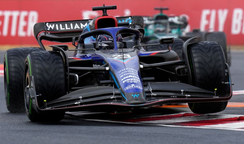 El piloto Alexander Albon del equipo Williams durante una práctica del Gran Premio de Hungría, el 30 de julio de 2020, en el circuito Hungaroring.&nbsp;
