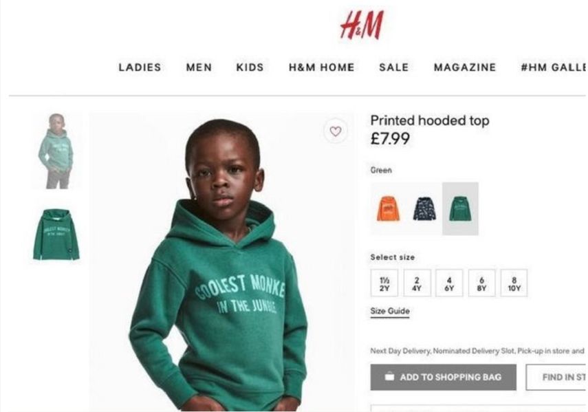 La firma sueca lamentó profundamente haber sacado y publicado la imagen, de ahí que además de eliminarla, retirará la prenda de su inventario.