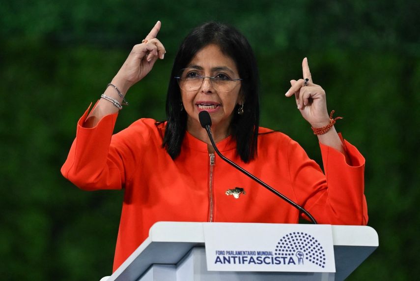 Delcy Rodríguez, vicepresidente del régimen madurista.