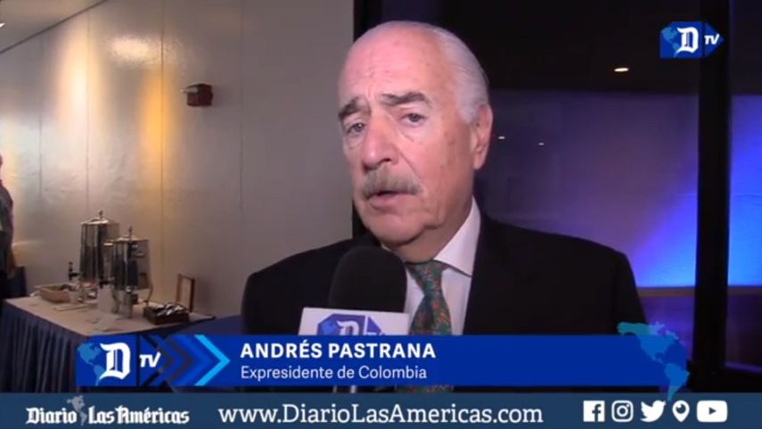 El expresidente colombiano Andrés Pastrana ofrece declaraciones a DIARIO LAS AMÉRICAS.