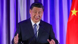 El presidente de China, Xi Jinping, habla en el Evento de altos líderes chinos celebrado por el Comité Nacional de Relaciones entre Estados Unidos y China en San Francisco, California, el 15 de noviembre de 2023