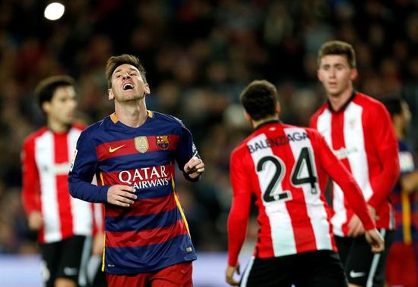 No se ha descartado la participación de Messi en el partido del miércoles para la Copa del rey. (EFE)