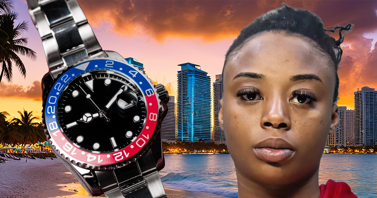 Mujer de Nueva York es acusada de drogar hombres y robarles relojes Rolex en Miami Beach