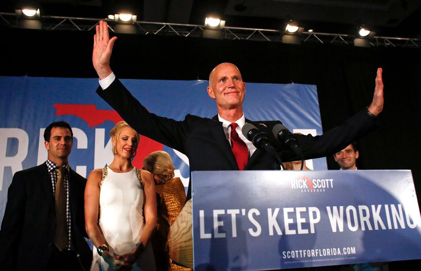 Charlie Crist admitió la derrota en la contienda contra Scott en una llamada que le hizo al gobernador a las 11.15 pm del martes