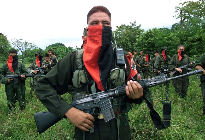 Guerrilleros del Ejército de Liberación Nacional (ELN), en Colombia. &nbsp;