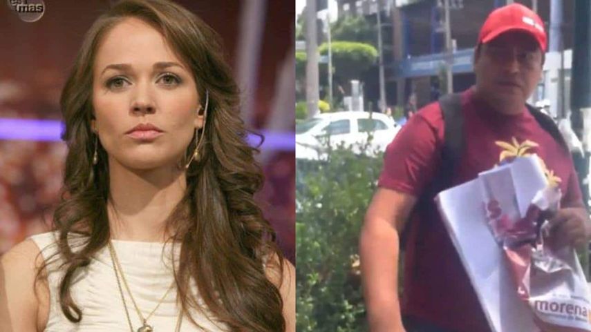 Composición captura de pantalla Twitter de Laisha Wilkins y el hombre al que señala de agresión en Twitter.&nbsp;