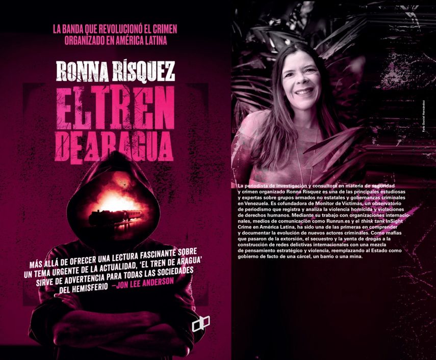 La periodista venezolana Ronna Rísquez presenta el libro de investigación El Tren de Aragua.