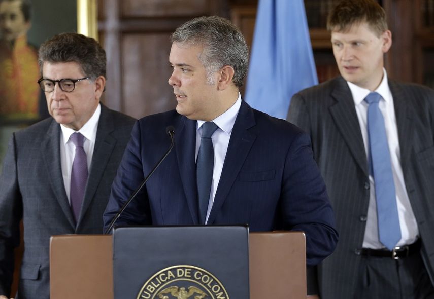 El presidente de Colombia, Iván Duque.  