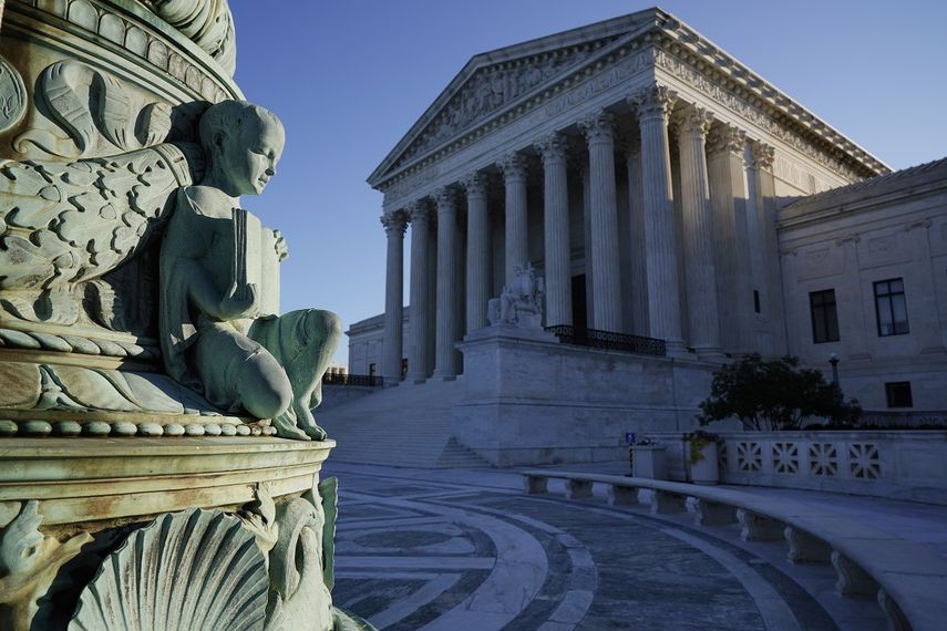 Vista parcial de la Corte Suprema de Estados Unidos.&nbsp;