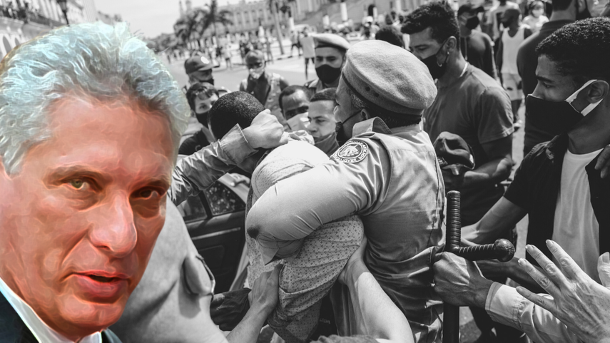 Régimen comunista cubano usa la represión para acallar voces opositoras de los cubanos.&nbsp;