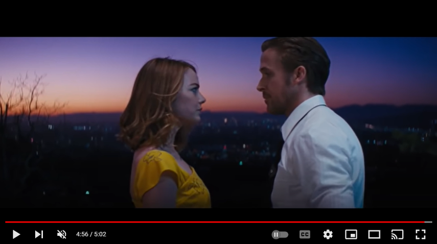 Escena de la película La la land (2016).