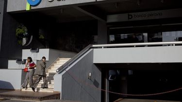 Fachada del Banco Peravia en Santo Domingo, República Dominicana.