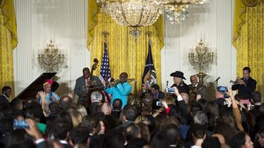 Omara Portuondo interpretó temas tan populares de la música cubana en la Casa Blanca (TWITTER)