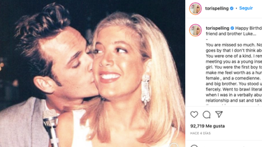Tori Spelling y Luke Perry