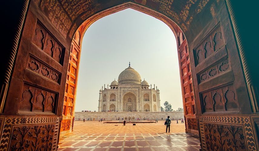 Taj Mahal, Agra, India.
