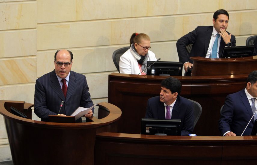 Presidente de la Asamblea Nacional de Venezuela, el diputado opositor Julio Borges