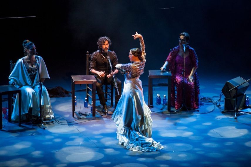 Uno de los momentos del espectáculo del Ballet Nacional de España durante el Flamenco Festival Miami.&nbsp;