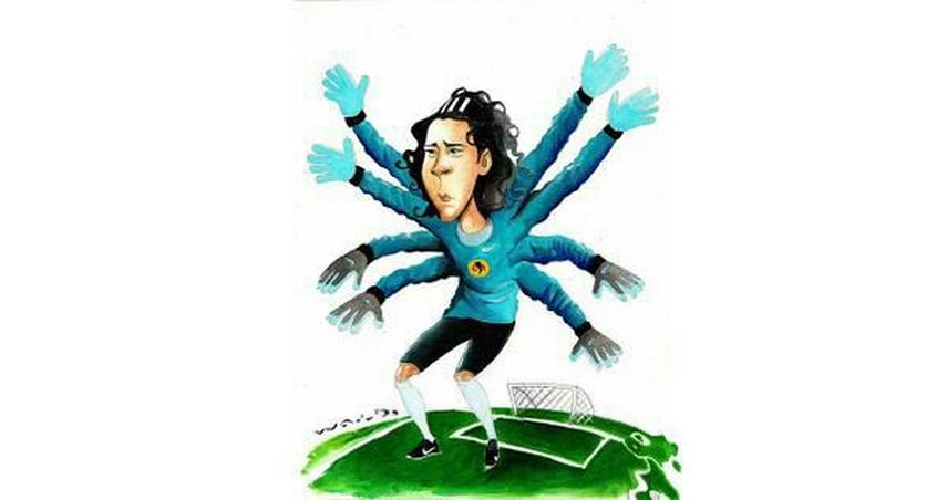 Ochoa fue la figura del partido ante México. Foto: Twitter