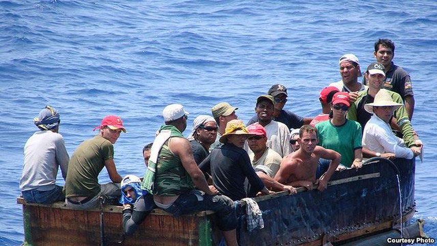Inmigrantes cubanos por vía marítima. (MARTINOTICIAS.COM)