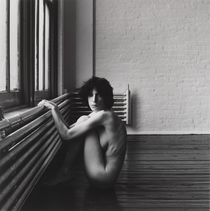 Reproducción fotográfica de la obra de Robert&nbsp;Mapplethorpe Patti Smith (1976).