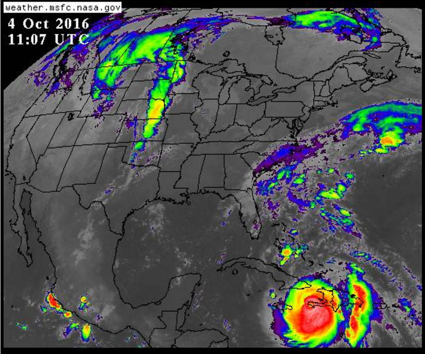 El ojo del huracán Matthew ya está sobre Hiatí, donde muchos pobladores estaban escéptico y no habían tomado medidas