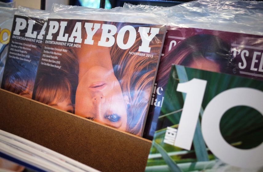 En esta foto de archivo tomada el 13 de octubre de 2015, las revistas Playboy se ven en el estante de una librer&iacute;a en Bethesda, Maryland.