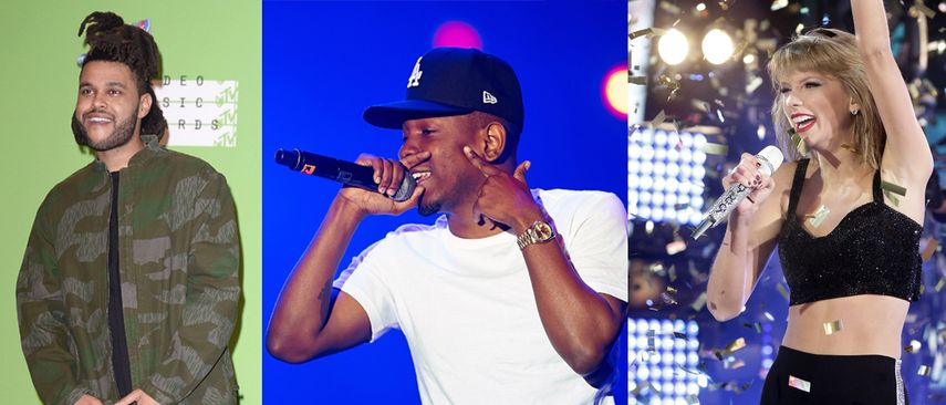  Kendrick Lamar, con once nominaciones, y Taylor Swift y The Weeknd, con siete candidaturas cada uno. (EFE)