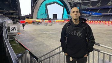 El ingeniero de sonido Santiago Vélez.