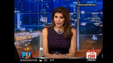 Imagen de Patricia Janiot durante su despedida de la cadena CNN.