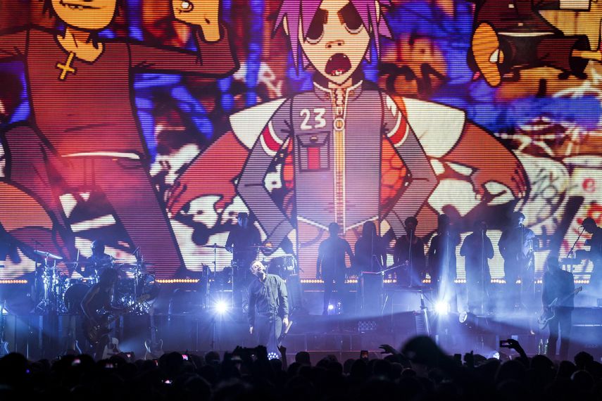 La banda virtual del Reino Unido Gorillaz.