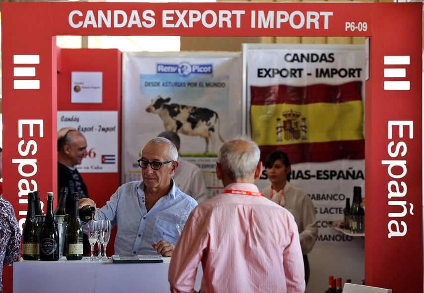 Vista parcial del pabellón de España en la 35 edición de la Feria Internacional de La Habana (FIHAV), este 30 de octubre de 2017, un evento dedicado a la atracción de la inversión extranjera en la isla.&nbsp;